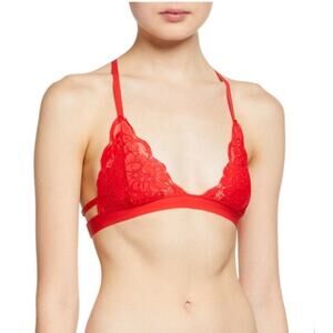 Free people we are hah sistah hot pink adjustable racerback bralette size S